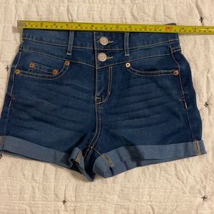 Aeropostale High waisted shorty denim shorts sz 0